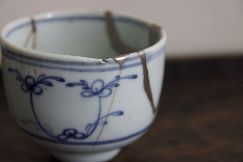初期伊万里呼び継ぎ茶碗