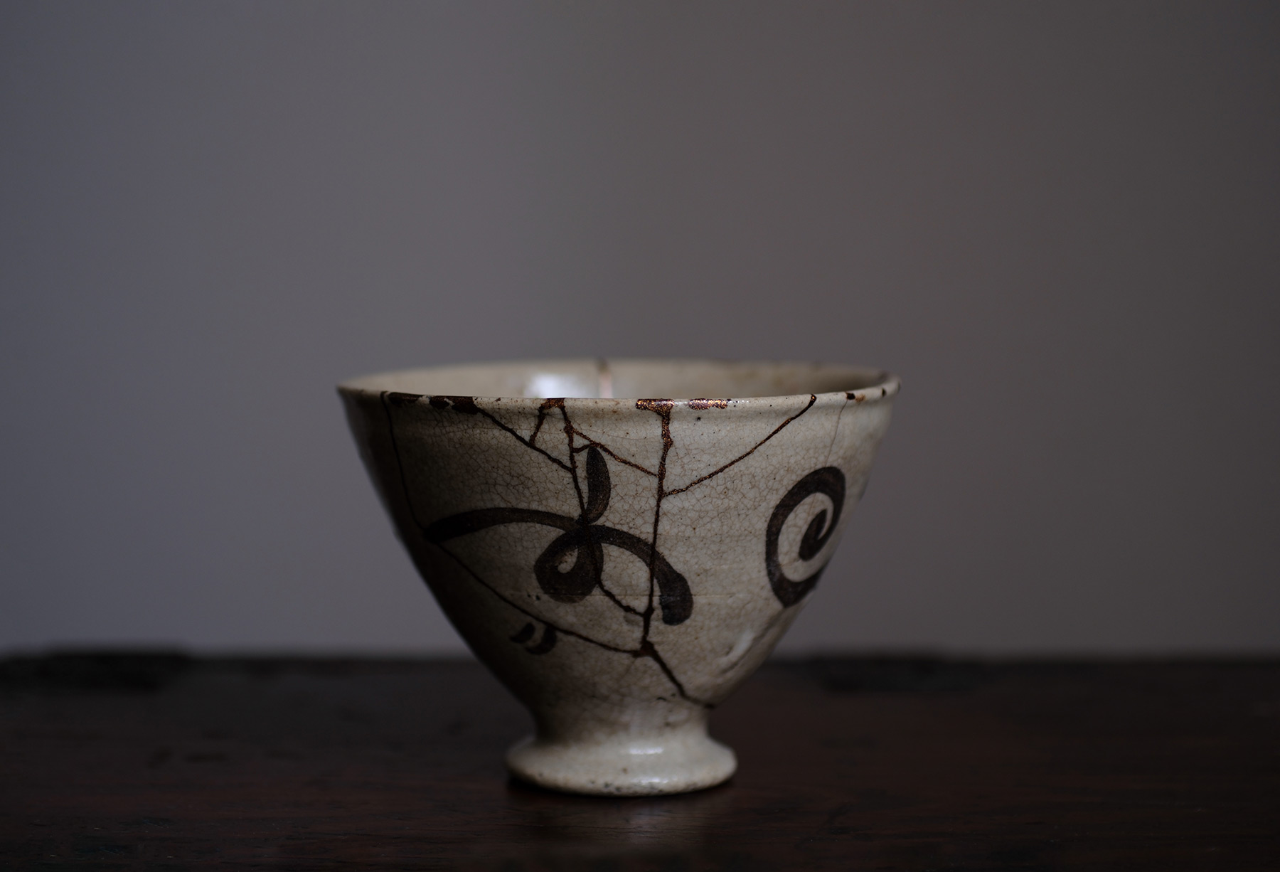 志野織部茶碗